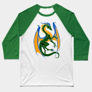 Colorful Dragon Art Baseball T-Shirt